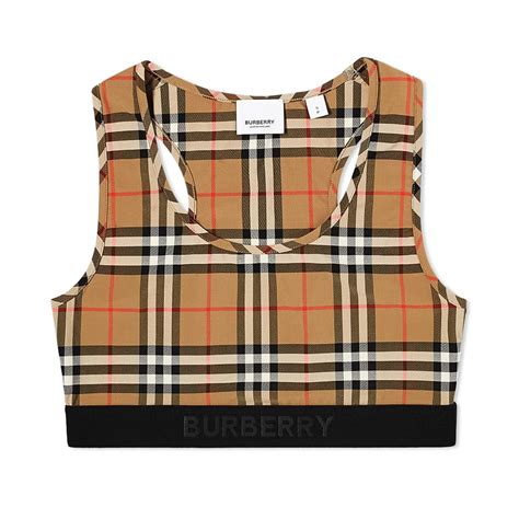 burberry crop top|burberry check crop top.